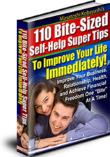 110 Bite-Sized Self Help Tips / 110バイトサイズの自助努力ヒント集