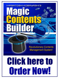 『 Magic Contents Builder! マジック・コンテンツ・ビルダー 』は、こちらをクリックしてご注文下さい！