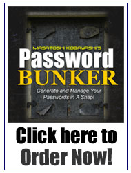 『 Password Bunker パスワード・バンカー 』は、こちらをクリックしてご注文下さい！