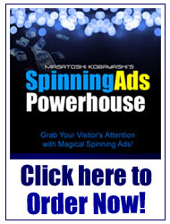 『 Spinning Ads Powerhouse スピニング・アズ・パワーハウス 』は、こちらをクリックしてご注文下さい！