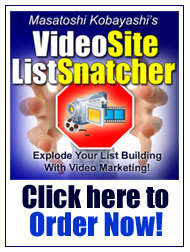 『 Video Site List Snatcher《マスター・リセール・ライト付き》』は、こちらをクリックしてご注文下さい！